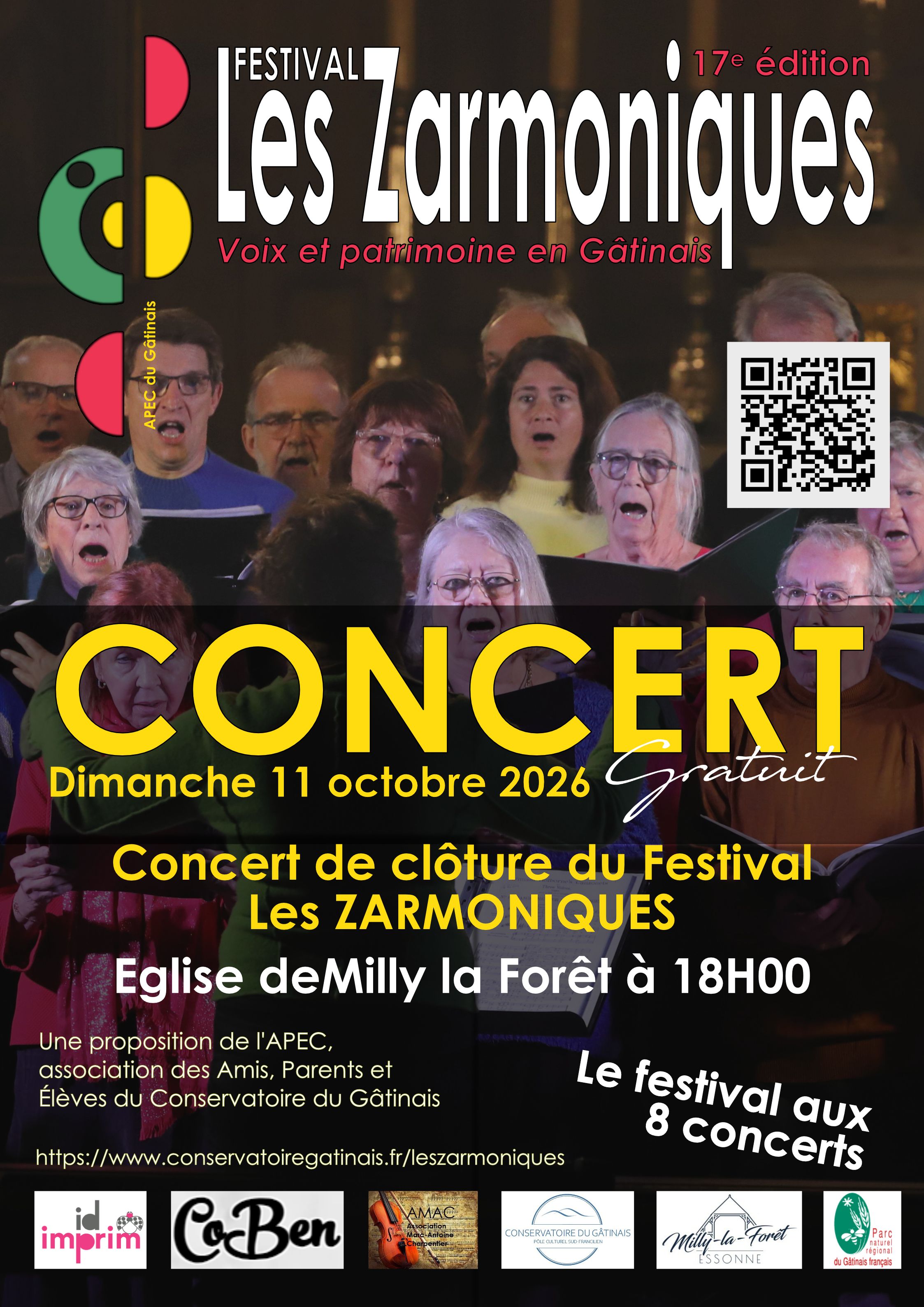 Affiche 11 10 18h Eglise Milly Cloture festival
