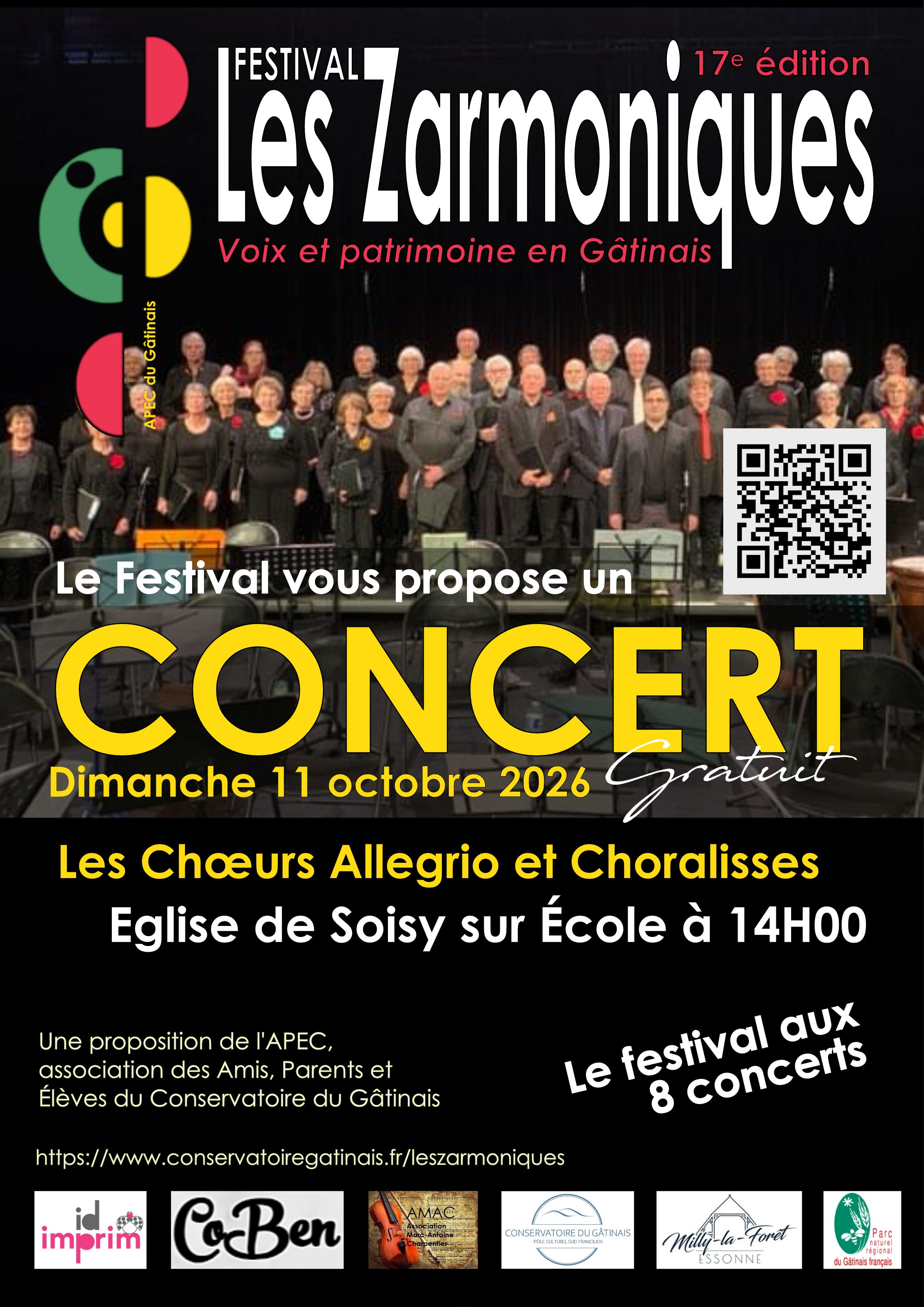 Affiche 11 10 14h Soisy sur Ecole Allegrio Choralisses