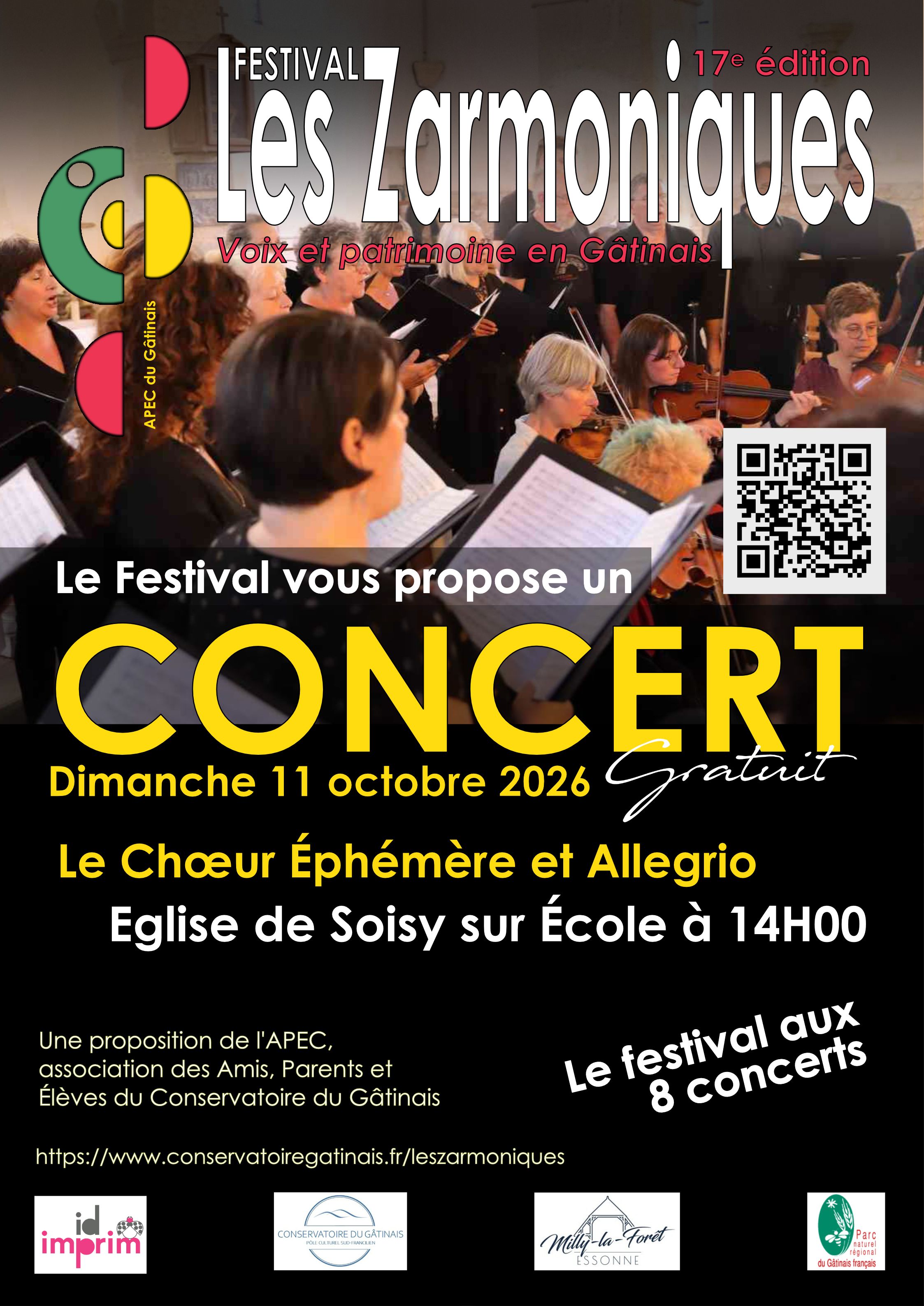 Affiche 11 10 14h Soisy sur Ecole Allegrio Choeur Ephemere